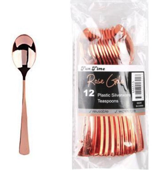Rose Gold Teaspoon PK12